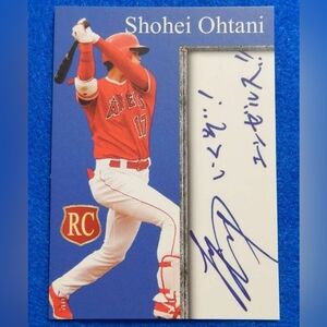 SHOHEI OHTANI Inkredible Ink Rookie Card with Fascimile Autograph